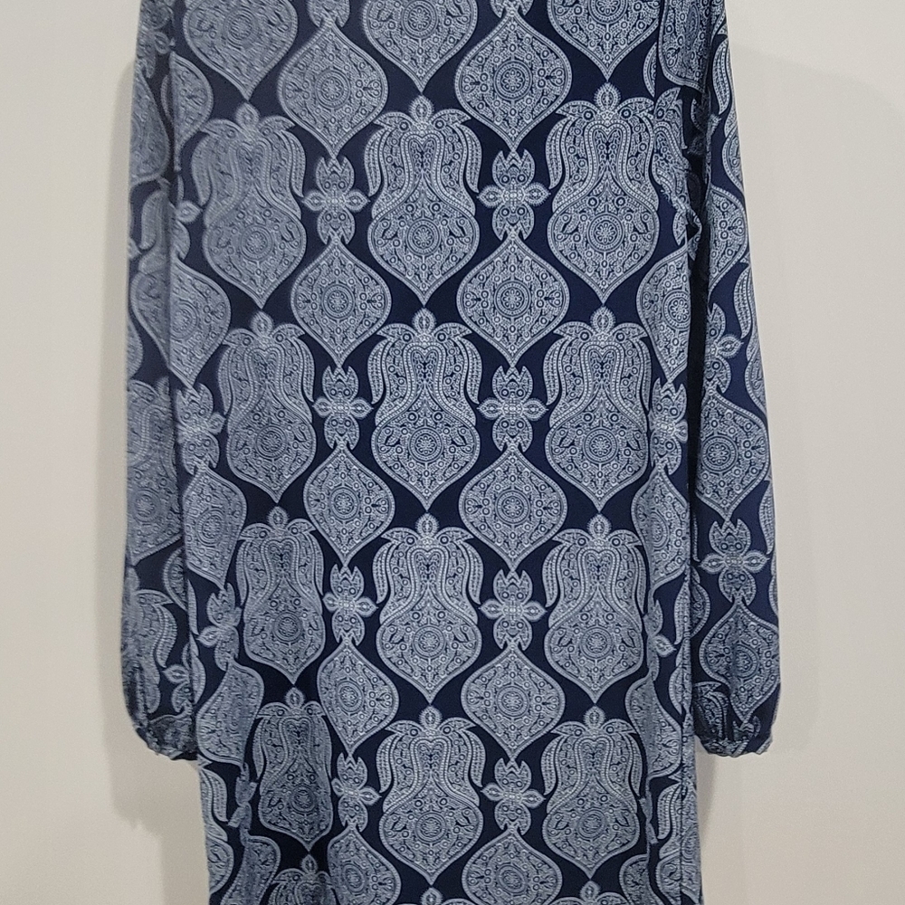 mark. Blue Long Sleeve Midi Dress / Size Medium - Picture 5 of 8